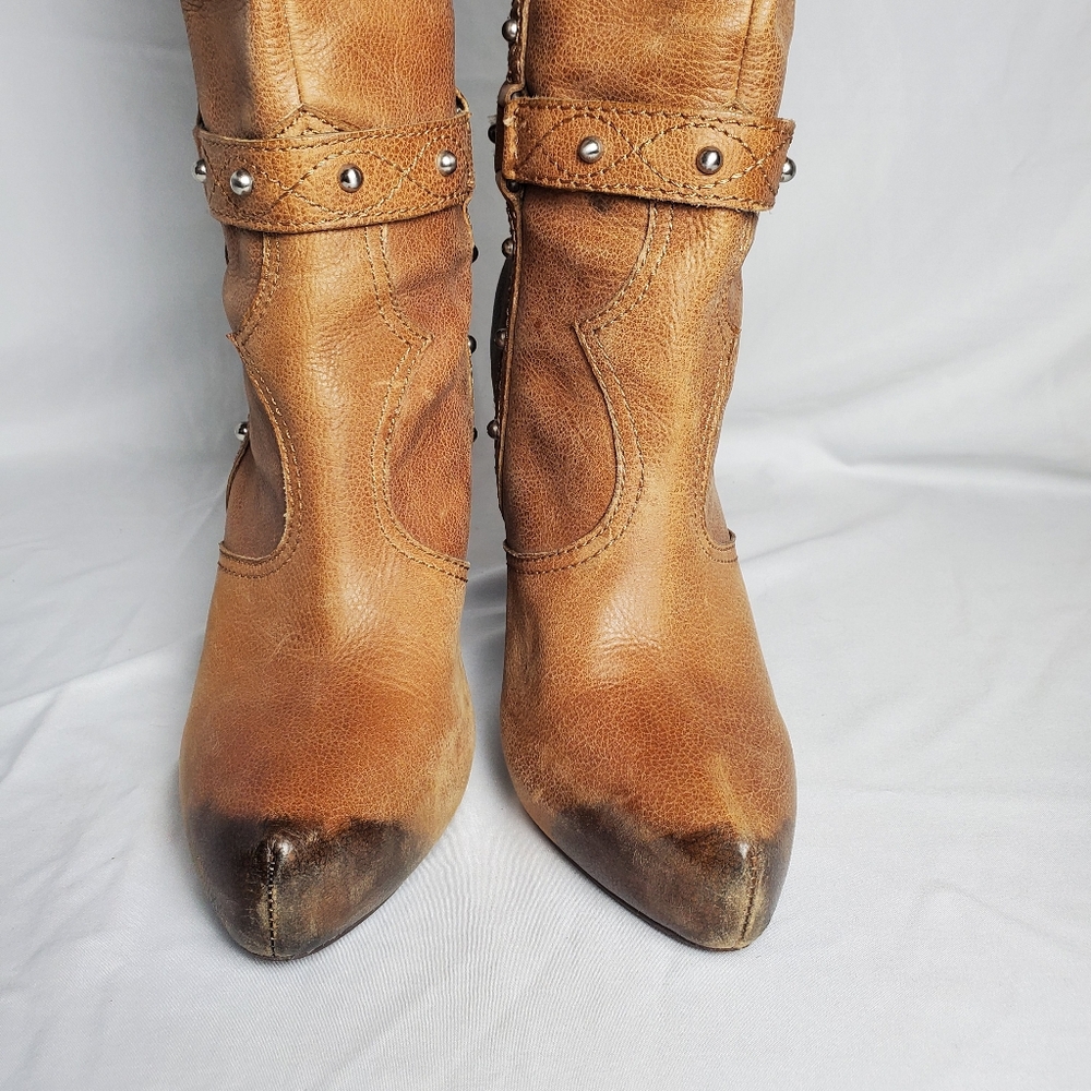 Gianni Bini Womens High Heeled Tassle Boots 8M - Picture 4 of 11